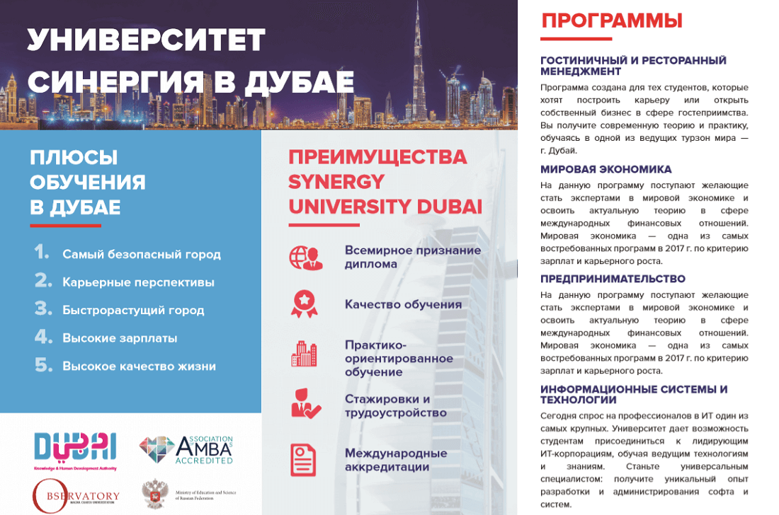 SYNERGY University Dubai SYNERGY University Dubai Caspian Training Group - Образовательный центр
