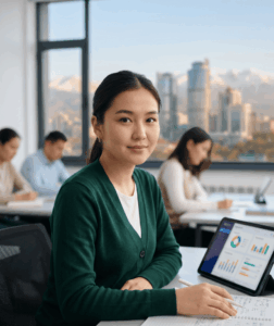 Студенты языкового центра Caspian проходят подготовку к IELTS в Алматы, Атырау и онлайн.
