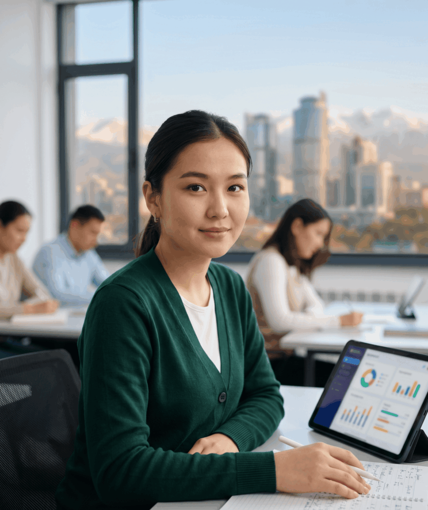 Студенты языкового центра Caspian проходят подготовку к IELTS в Алматы, Атырау и онлайн.