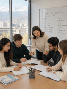 Russian for foreigners in Almaty: программы для экспатов, уровни А1–С1, группы и индивидуально, офлайн и онлайн. Цены и запись — Caspian Training Group.