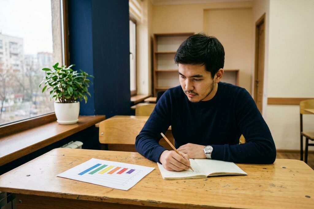 график и таблица в задании IELTS Writing